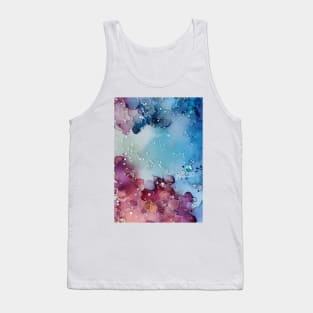 Pink and blue abstract art Tank Top